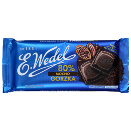 E. Wedel Czekolada Mocno Gorzka 80% 80g