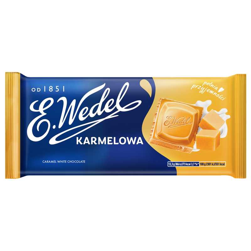 E.Wedel Czekolada biała karmelowa 80g