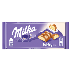 Milka Bubbly Milk&White 95g