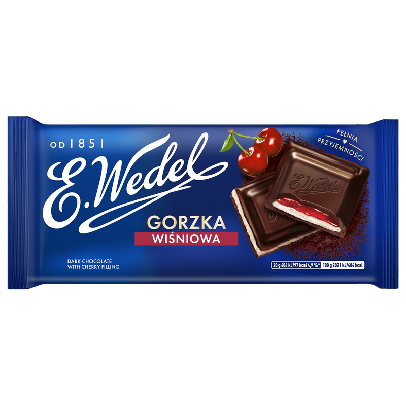 E. Wedel Czekolada Gorzka Wiśniowa 100g