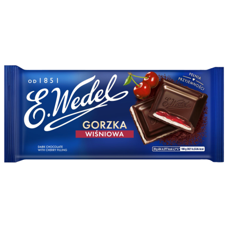 E. Wedel Czekolada Gorzka Wiśniowa 100g