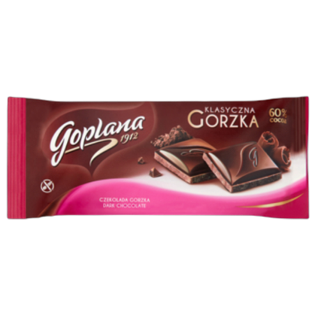 Goplana 60% Cocoa Klasyczna gorzka Czekolada 90 g