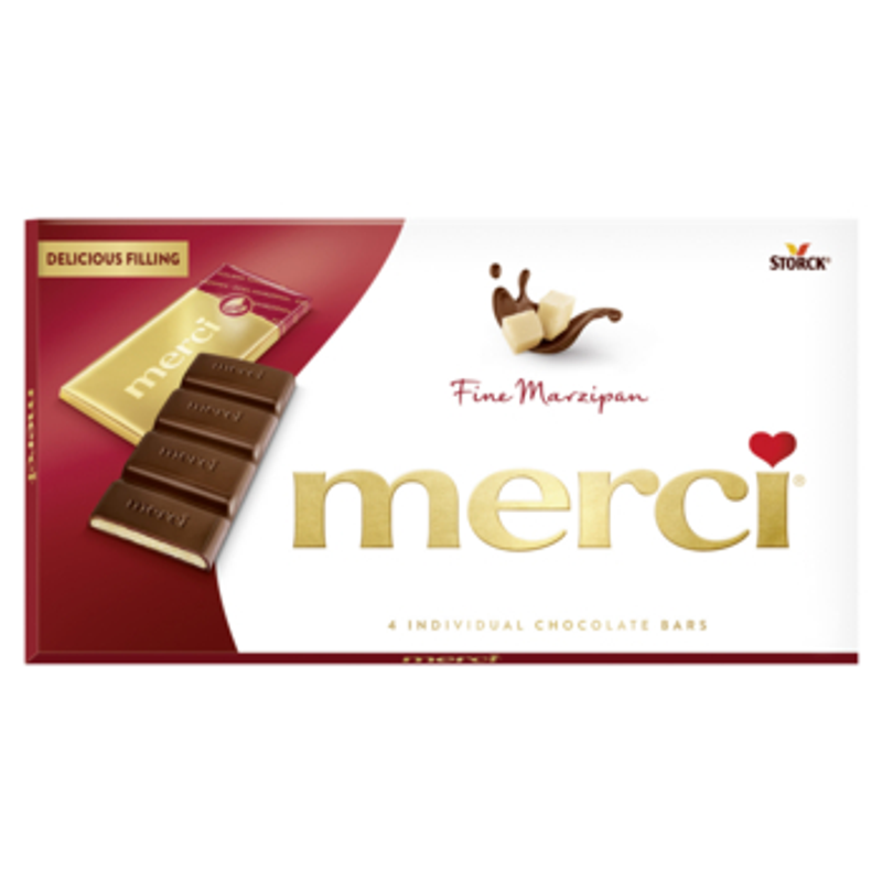 merci czekolada z nadzieniem marcepanowym 112 g.
