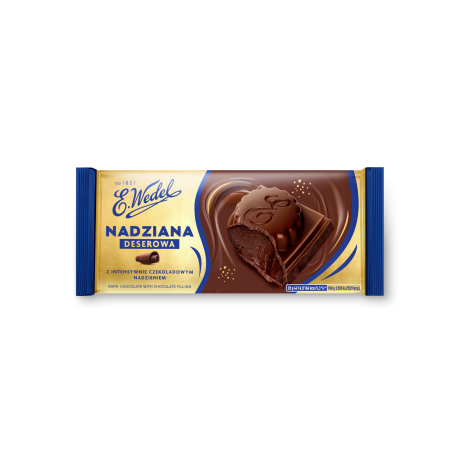 E. Wedel Czekolada deserowa z czekoladowym nadzieniem 100g