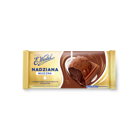 E. Wedel Czekolada mleczna z czekoladowym nadzieniem 100g