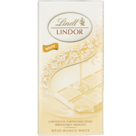 Lindor White Tablet 100g