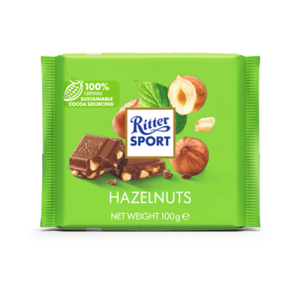 Ritter Sport Czekolada mleczna z ciętymi orzechami laskowymi 100g