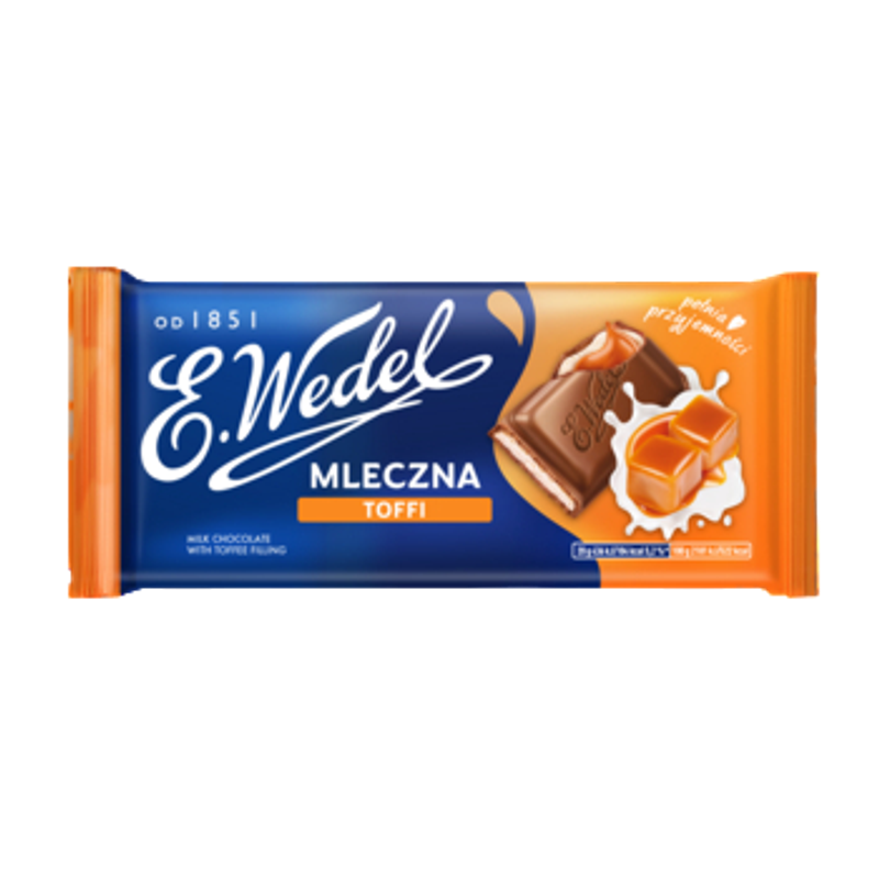 E. Wedel Czekolada Mleczna Toffi 100g