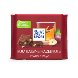 Ritter Sport czekolada mleczna z rumem i bakaliami 100g