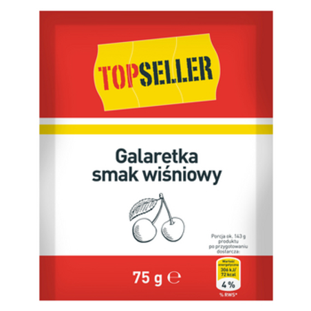 TOPSELLER Galaretka smak wiśniowy 75g