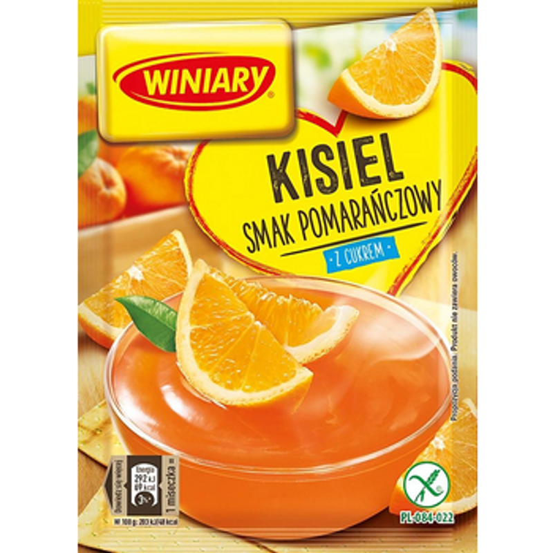 Winiary Kisiel Pomarańczowy z Cukrem 77 g