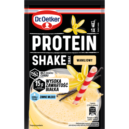 Dr. Oetker Protein Shake smak waniliowy 18 g