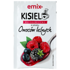 Kisiel z kawałkami owoców - błyskawiczny owoce leśne emix 30g
