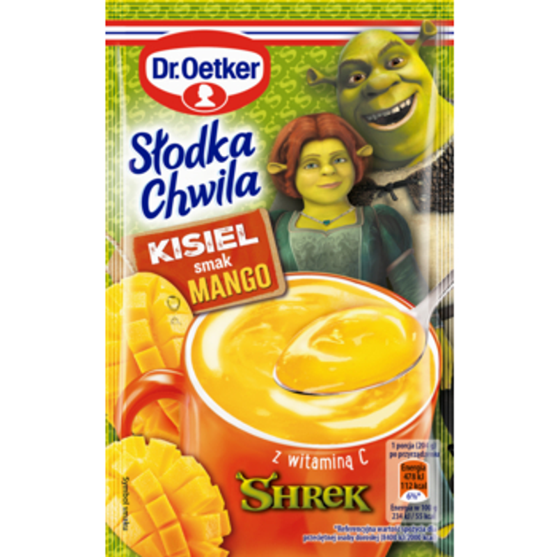 Dr. Oetker Słodka Chwila Shrek Kisiel Mango 29 g