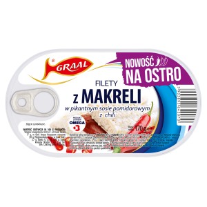 GRAAL Filety z makreli w pikantnym sosie pomidorowym z chili 170g