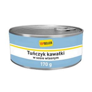 TOPSELLER Tuńczyk kawałki w sosie własnym 170g