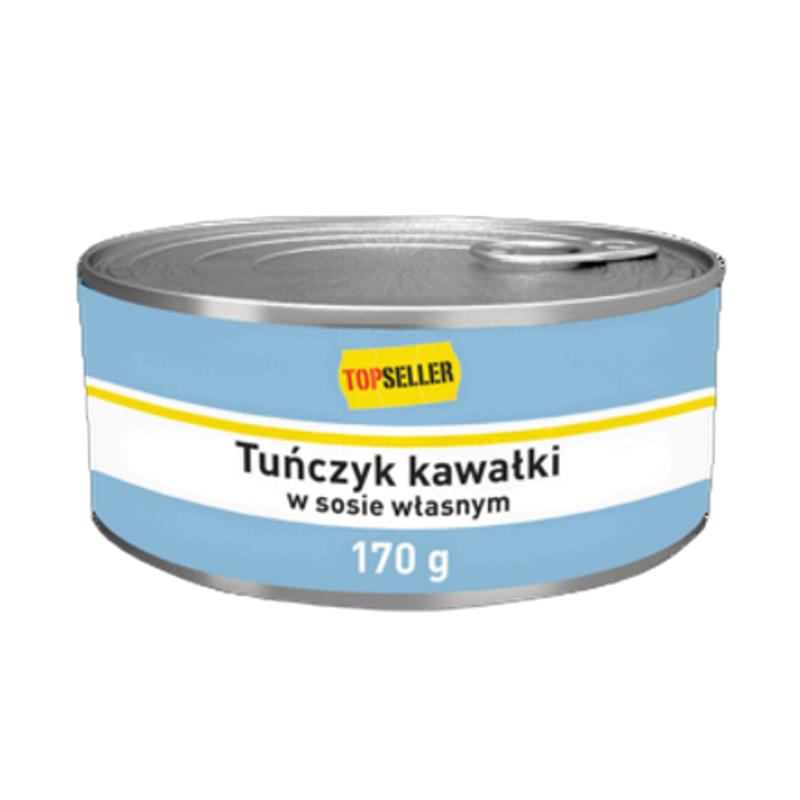 TOPSELLER Tuńczyk kawałki w sosie własnym 170g