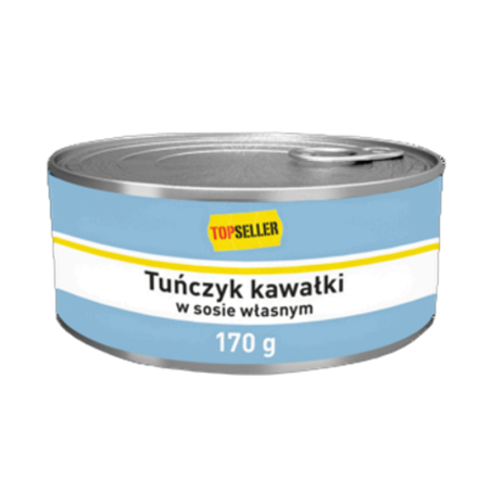 TOPSELLER Tuńczyk kawałki w sosie własnym 170g