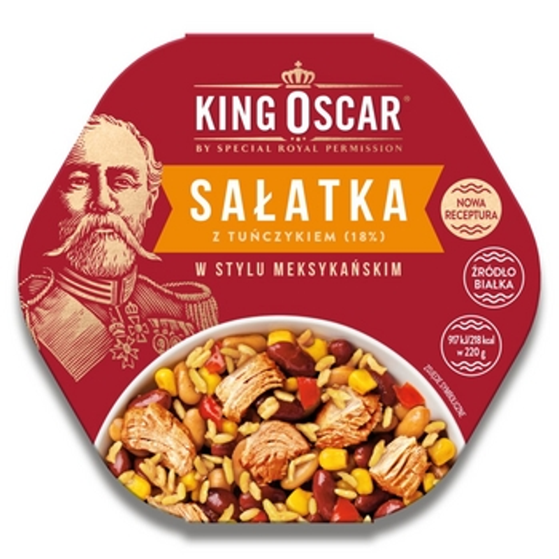 Sałatka z tuńczykiem w stylu meksykańskim 220 g King Oscar