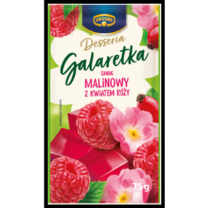 Kruger Desseria Galaretka smak malinowy z kwiatem róży 75g