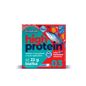 Evrafish Proteinowa sałatka z tuńczykiem w stylu azjatyckim 160g