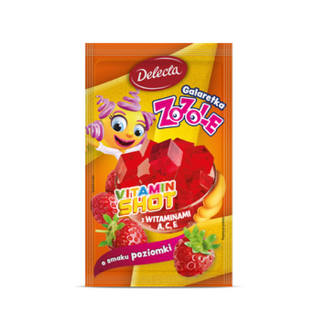 Delecta Galaretka Zozole o smaku poziomki 70g