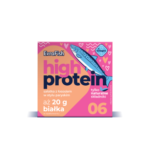 Evrafish Proteinowa sałatka z łososiem w stylu paryskim 160g