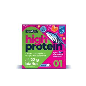 Evrafish Proteinowa sałatka z tuńczykiem w stylu meksykańskim 160g