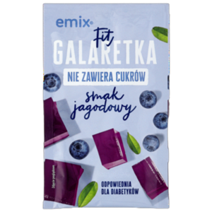 Galaretka FIT (bez cukru) jagodowa emix 25g