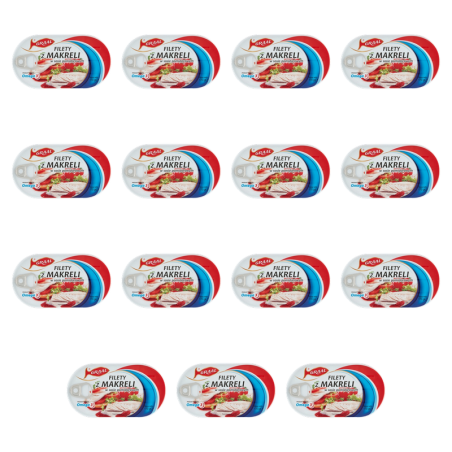 Graal Filet z Makreli w Sosie Pomidorowym 170G. Konserwa rybna sterylizowana X15