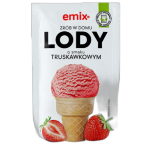 Lody o smaku truskawkowym emix 60g