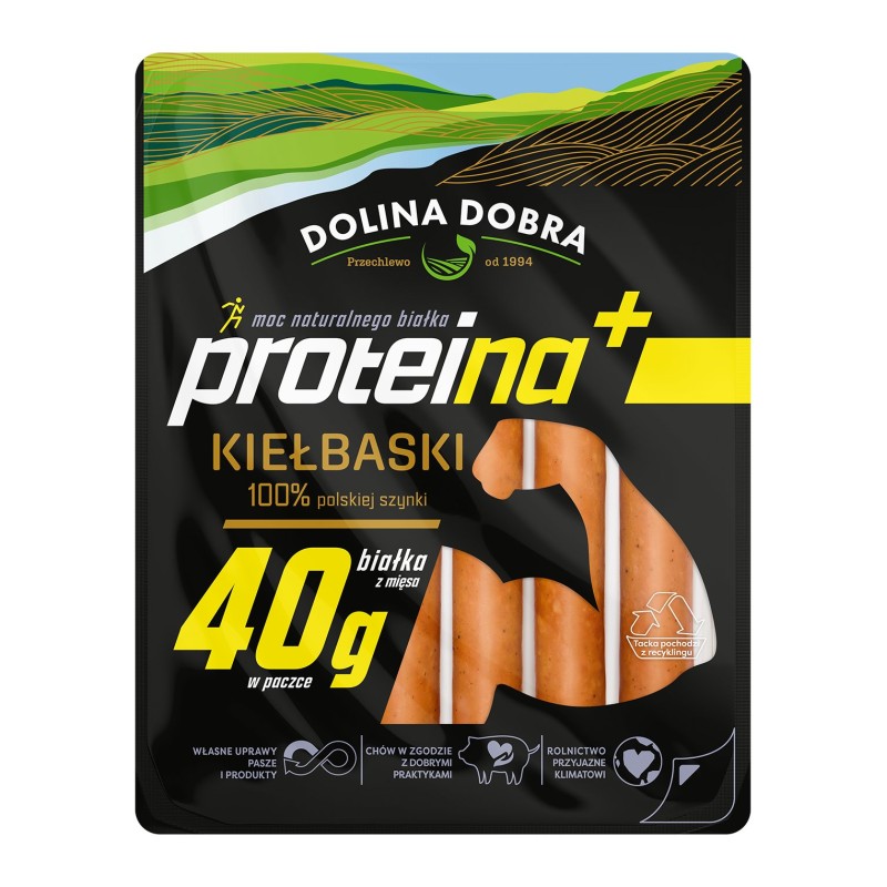 Kiełbaski proteina+ 200 g Dolina Dobra