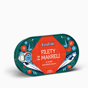 EVRAFISH filety z makreli w sosie pomidorowym 170 g X16