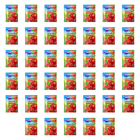 Gellwe Galaretka smak truskawkowy 72g X40