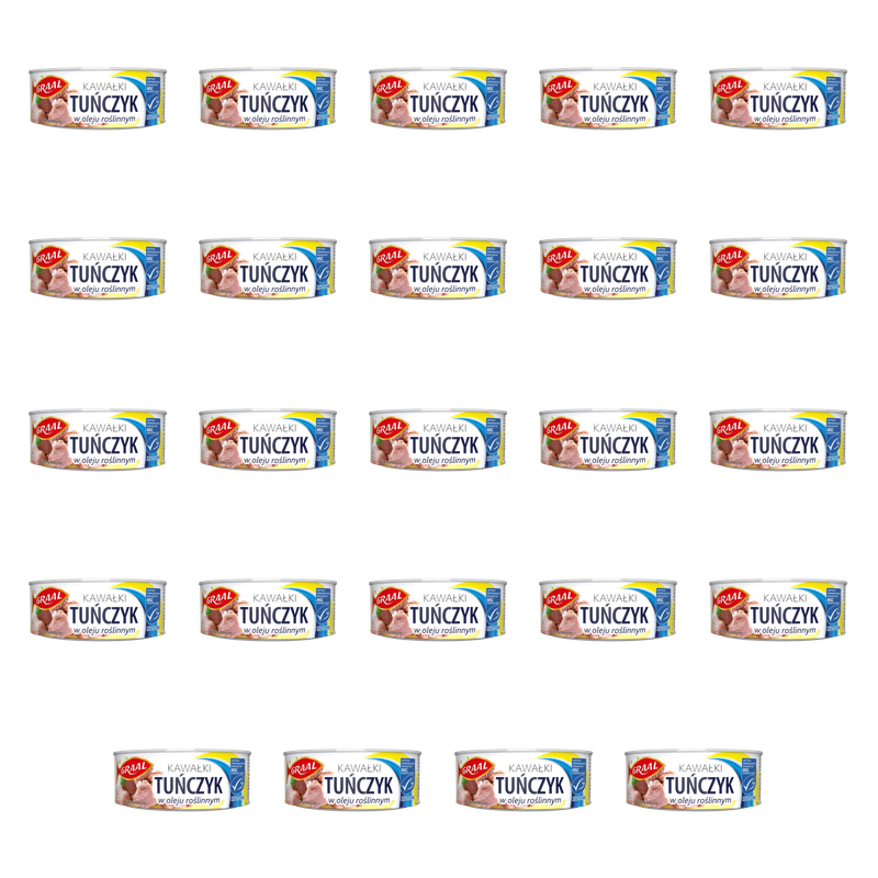 GRAAL Tuńczyk kawałki w oleju roślinnym 170 g X24