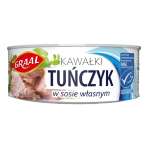 GRAAL Tuńczyk kawałki w sosie własnym 170 g X24