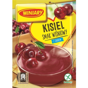 WINIARY Kisiel z cukrem smak wiśniowy 77g X25