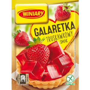Galaretka w Proszku o Smaku Truskawkowy Idealna do Deserów - Winiary 71 g X22