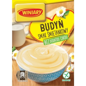 WINIARY Budyń bez dodatku cukru smak śmietankowy 35g X30