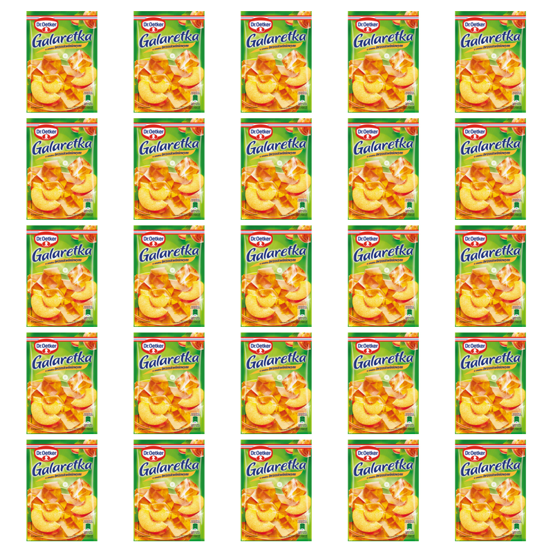 Dr. Oetker Galaretka o smaku brzoskwiniowym 72 g X25