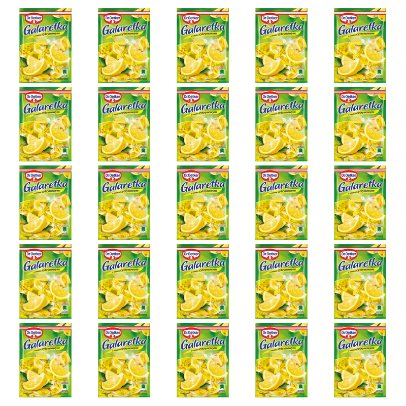 Dr. Oetker Galaretka o smaku cytrynowym 72 g X25