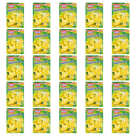 Dr. Oetker Galaretka o smaku cytrynowym 72 g X25