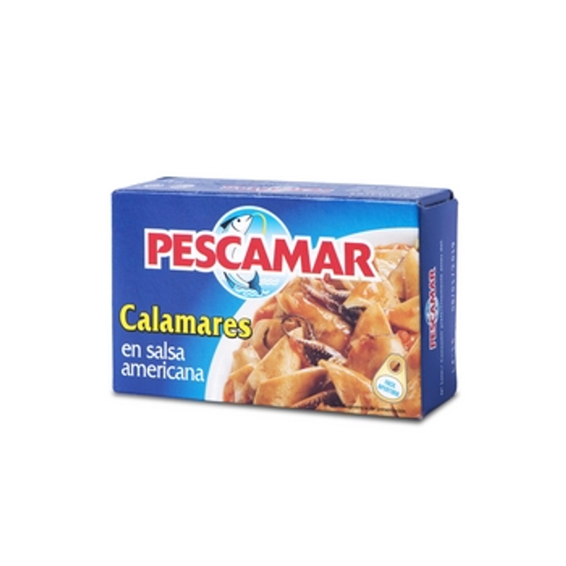 Kalmary w sosie amerykańskim 111g/72g Pescamar