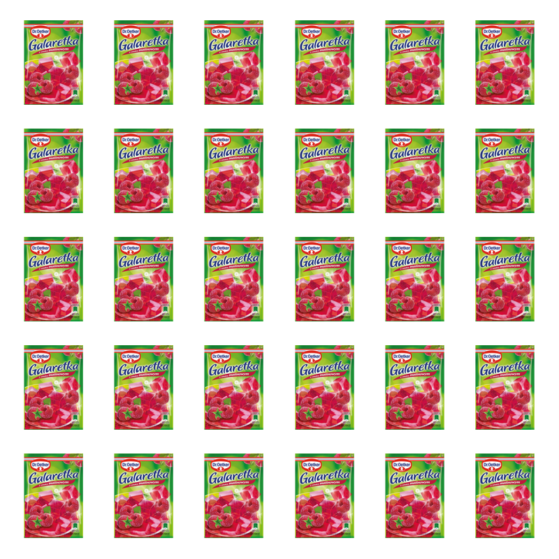 Dr. Oetker Galaretka o smaku malinowym 72 g X30