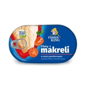 Filety z makreli w sosie pomidorowym 170g Fisherking