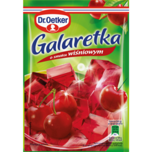 Dr. Oetker Galaretka o smaku wiśniowym 72 g X25