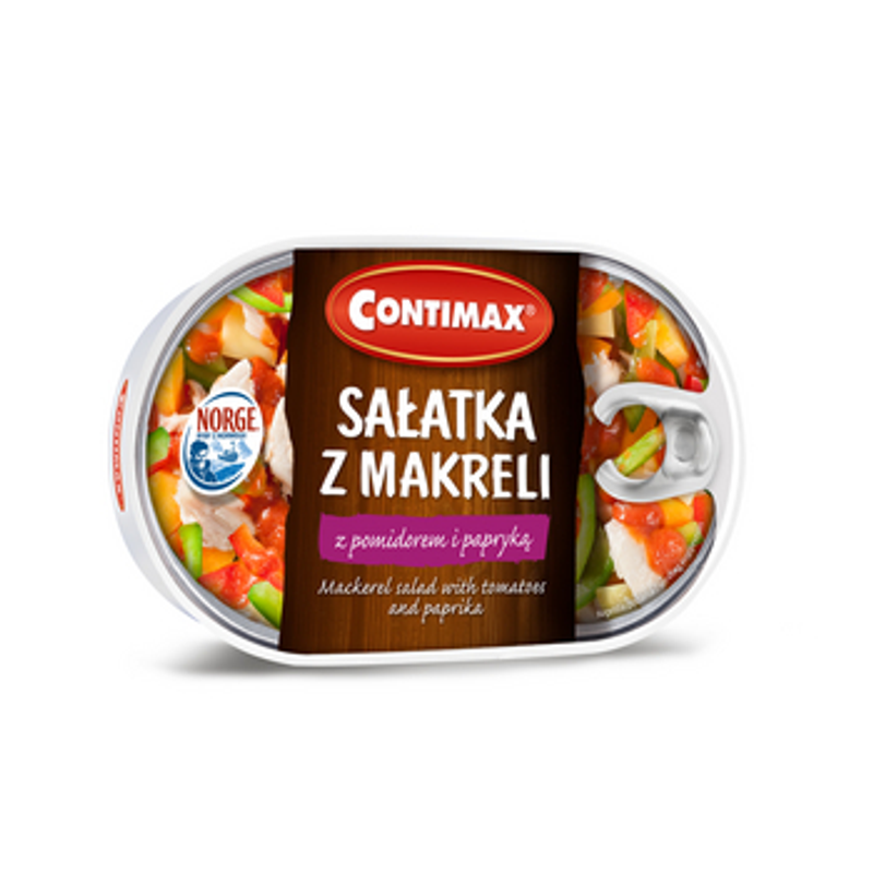 Sałatka z makreli z pomidorem i papryką 170g Contimax