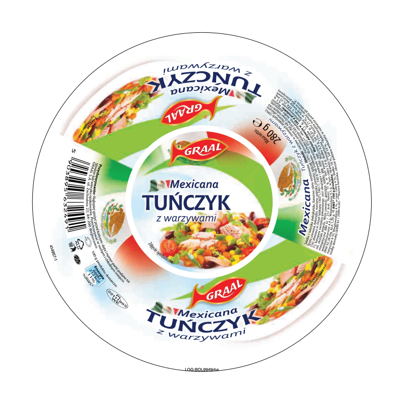 Graal Sałatka Mexicana Tunczyk z warzywami 280g