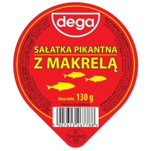 Dega Sałatka pikantna z makrelą 130g