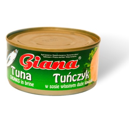 Giana Tuńczyk kawałki w sosie własnym duże kawałki 170g